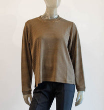 Load image into Gallery viewer, Iridium Stripe Knit Blouse
