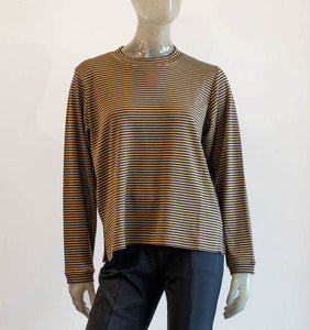 Iridium Stripe Knit Blouse