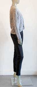 Cable Knit Heather Gray Cardigan