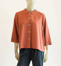 Load image into Gallery viewer, Niche Twin Button Blouse Lapis
