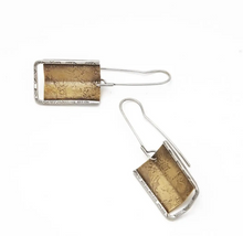 Load image into Gallery viewer, Mixed Metal Shield Earrings
