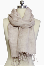 Load image into Gallery viewer, Linen Fringe Scarf
