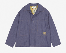 Load image into Gallery viewer, Italian Denim Chambray Collar Blouse
