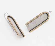 Load image into Gallery viewer, Long Mixed Metal Earrings
