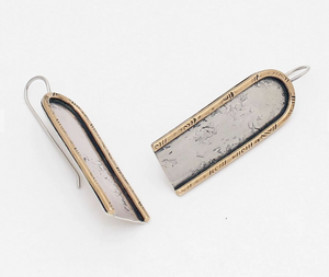 Long Mixed Metal Earrings