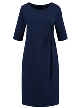 Load image into Gallery viewer, Fleece Lined Midi Knit Cotton Dress
