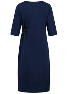 Fleece Lined Midi Knit Cotton Dress