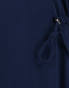 Fleece Lined Midi Knit Cotton Dress