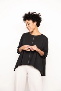 Liv  Long Sleeve Black Swing Tee