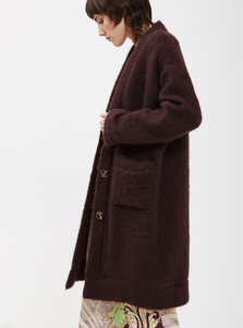 Ootodame Wool/Mohair Sweater Coat