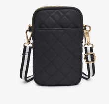 Load image into Gallery viewer, Quilted Nylon Phone Crossbody Bag
