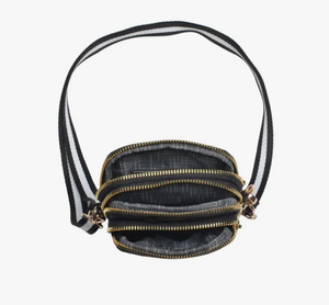 Quilted Nylon Phone Crossbody Bag