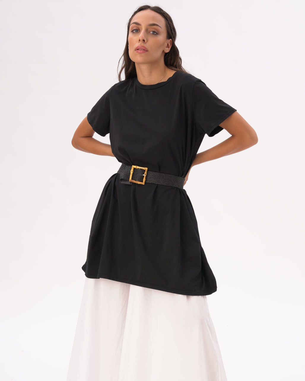 Baci Black Cotton Tunic